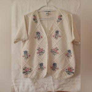 Vintage Alfred Dunner short sleeve sweater